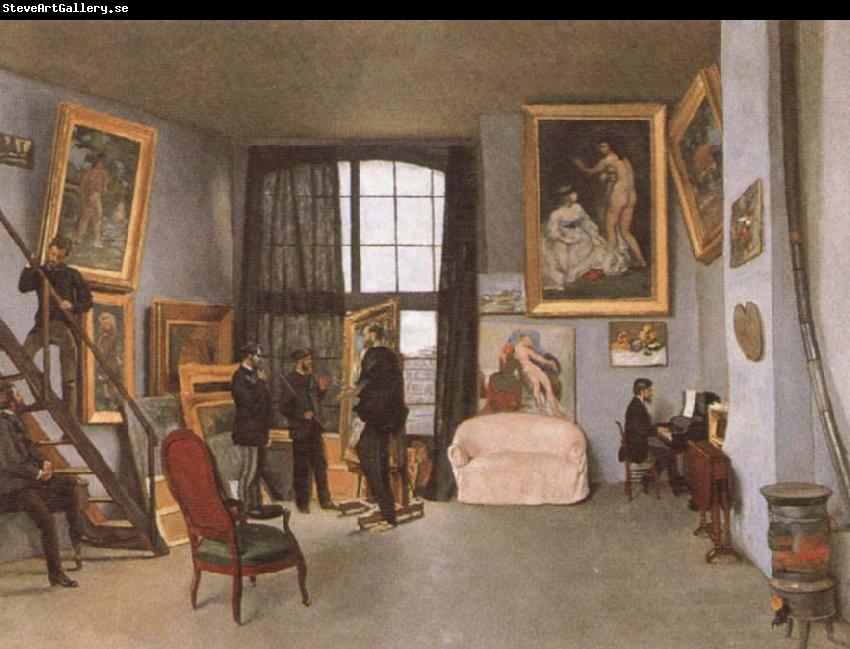 Frederic Bazille The artist-s Studio